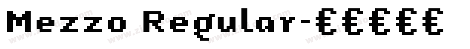 Mezzo Regular字体转换